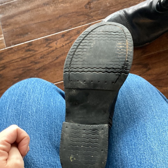 Real leather black biker boots. Size 6.5 - Picture 7 of 10